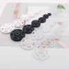 1 Box/10 Set Invisible Small Plastic Snap Buttons Sew-on Snap