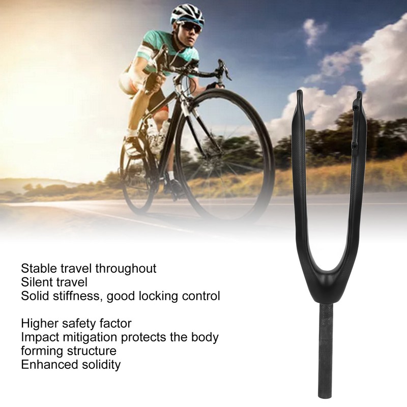 24inch Mountain Bike Fork Shock Absorption 3K Pattern Carbon Fiber