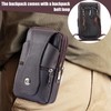 CZAYEFNH Phone Pouch,Crossbody Waist Pack Leather,Phone Wallet Anti-Theft Lock Belt
