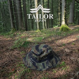 TAILOR JAPAN Boonie Hat, Jungle Hat, Camouflage, Multicam, Multi, Camouflage, One Size, Hat, Military Uniform, Military (Tiger Stripe)