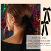 Kryzalite 2 Pieces Velvet Hair Bows Black Hair Band Clips