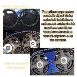 Mejiao Engine Cam Gear Lock Timing Belt Installation Tool Compatible with Honda1.6L B16/1.8L B18C1 B18C5 VTEC/Acura Integra Type-R GSR 1.8L VTEC-Blue