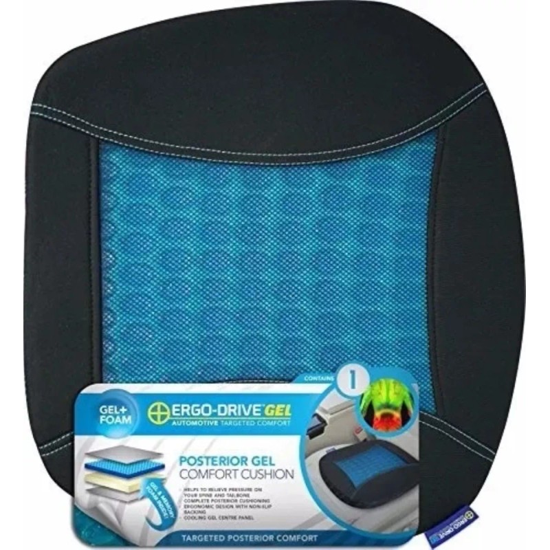 pharmedic Cojín De Gel Memory Foam Asiento Auto Oficina Casa