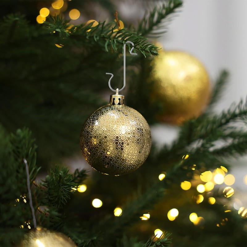 Pack of 100 Christmas Tree Decorations, Quick Hangers, Christmas Tree