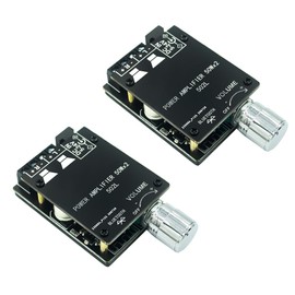 2PCS ZK‑502L Power Amplifier Board 5.0 Stereo Audio Receiver Dual Channels Digital Audio Amplifier Module for DIY Speakers 5-24V