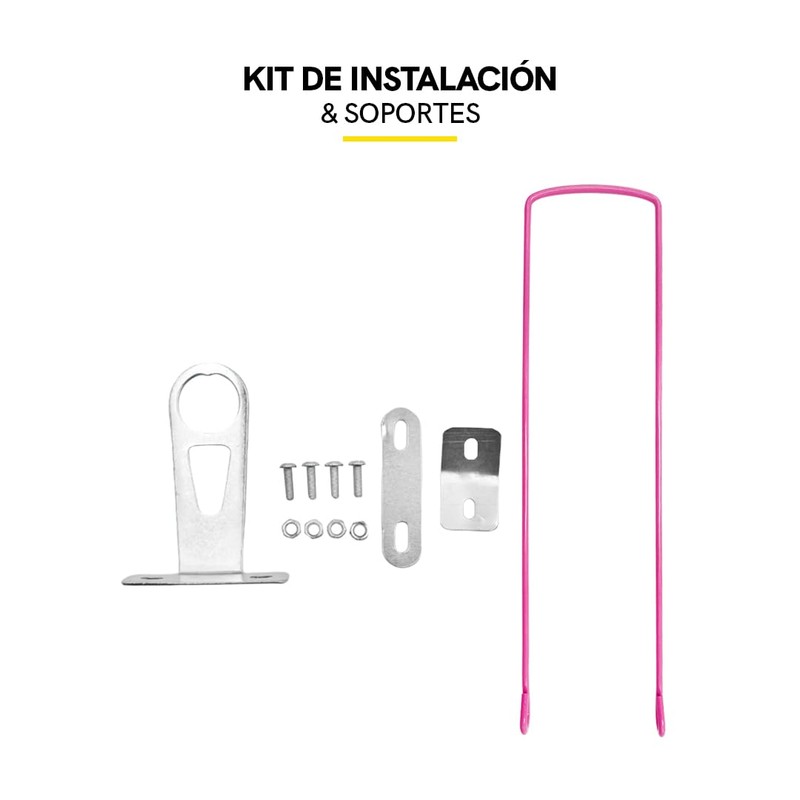 Piago Canasta Canastilla para Bicicleta de Acero Plastificado Varios Rodados