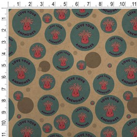 GRAPHICS & MORE Love Your Anemones Enemies Funny Humor Premium Kraft Gift Wrap Wrapping Paper Roll