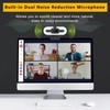 GKEAPZA Webcam with Ring Light Microphone - Streaming Web Camera,