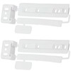 SPARES2GO Door Plastic Mounting Bracket Fixing Slide Kit Compatible with