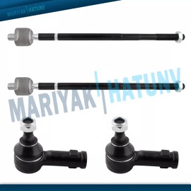 BOXI 4PC Front Inner Outer Tie Rod Kit For 2007 2008-2017 Mitsubishi Outlander Lancer