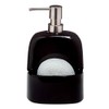 Spirella Bridget Soap Dispenser with Sponge Holder Black 380 ml
