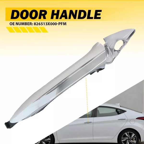 Unbranded Exterior Door Handle For 2011-2016 Hyundai Elantra Front Left