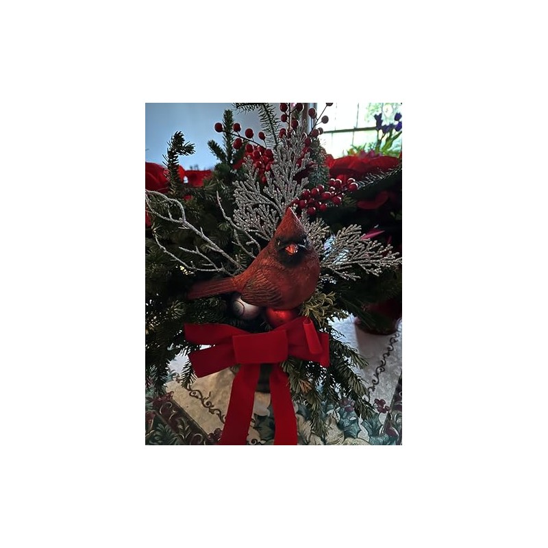 Transpac Large Resin Cardinal Bird Figurine