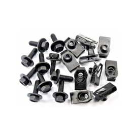 Retro-Motive Body Bolts & U-Nuts for Toyota- M6-1.0mm x 20mm Long- 10mm Hex- Qty.10 ea.- #150