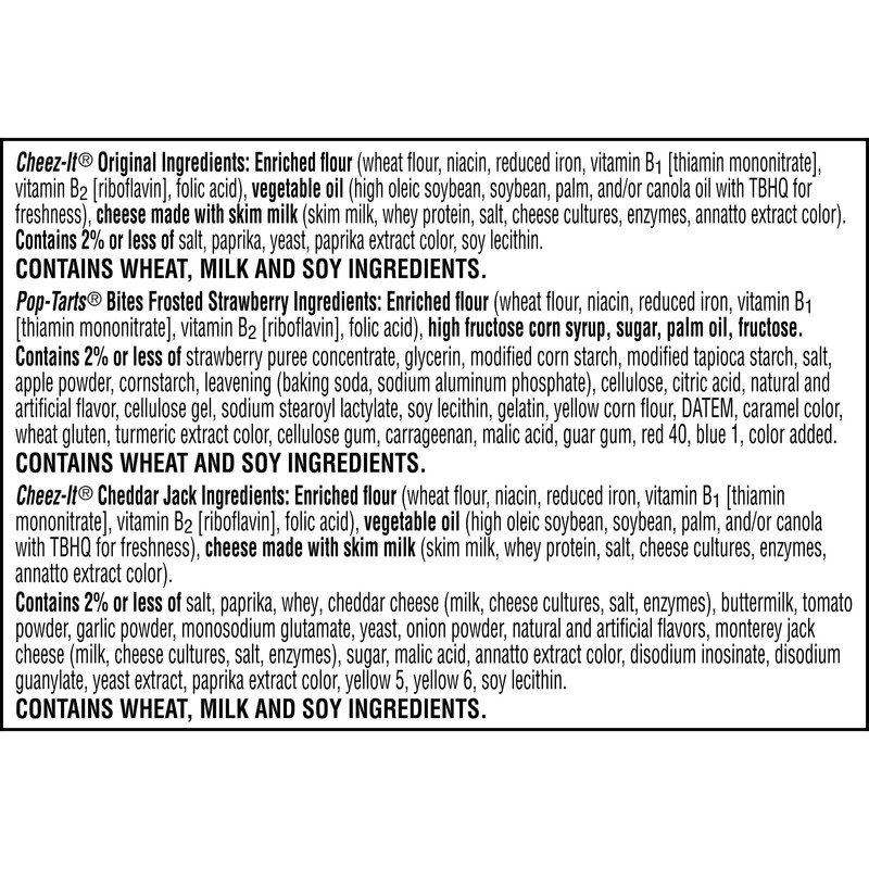 Kellogg's Cheez-It & Pop-Tarts Snacks, Grab 'N Go, Any Time