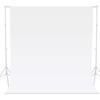 BOLLUMA 3x6m White Screen Background Photography Backdrop, 100% Cotton Muslin