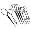 Silkgil Babin Bun Up Hair Styling Tool Hair Guide 2 Piece Set, 4 Sets, Black / 비단길 바빈 올림머리 헤어 스타일링도구 헤어가이드 2종 세트, 4세트, 블랙