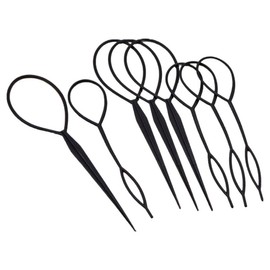 Silkgil Babin Bun Up Hair Styling Tool Hair Guide 2 Piece Set, 4 Sets, Black / 비단길 바빈 올림머리 헤어 스타일링도구 헤어가이드 2종 세트, 4세트, 블랙