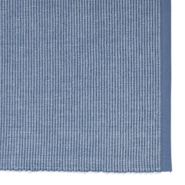 DII Two-Toned Collection Tabletop, Placemat Set, Stonewash Blue, 6 Piece