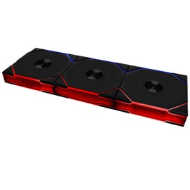 Lian Li UNI Fan TL Wireless 120-Triple Pack-2.4 GHz Wireless Signal ARGB Fan-Infinity Mirror-Daisy-Chain Design-Customizable Lighting Effects-Controller Included & Required - Black (12TL1W3B)
