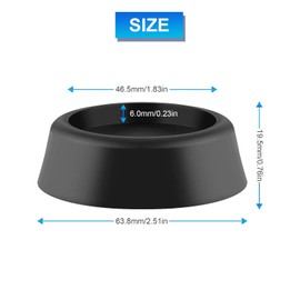 4pcs Anti Vibration Pads for Washing Machine,Shock and Noise Cancelling Washing Machine Support, Protects Laundry Room Floor, Anti Walk and Slip, Black