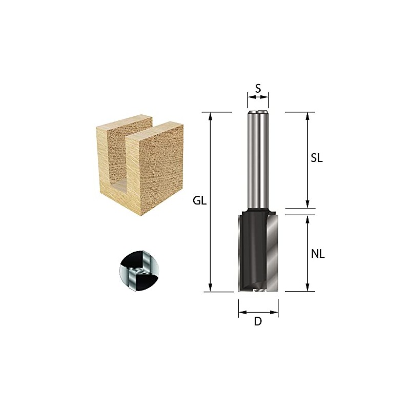 ENT HW (HM) Groove Cutter, Diameter (A) 5 - 25