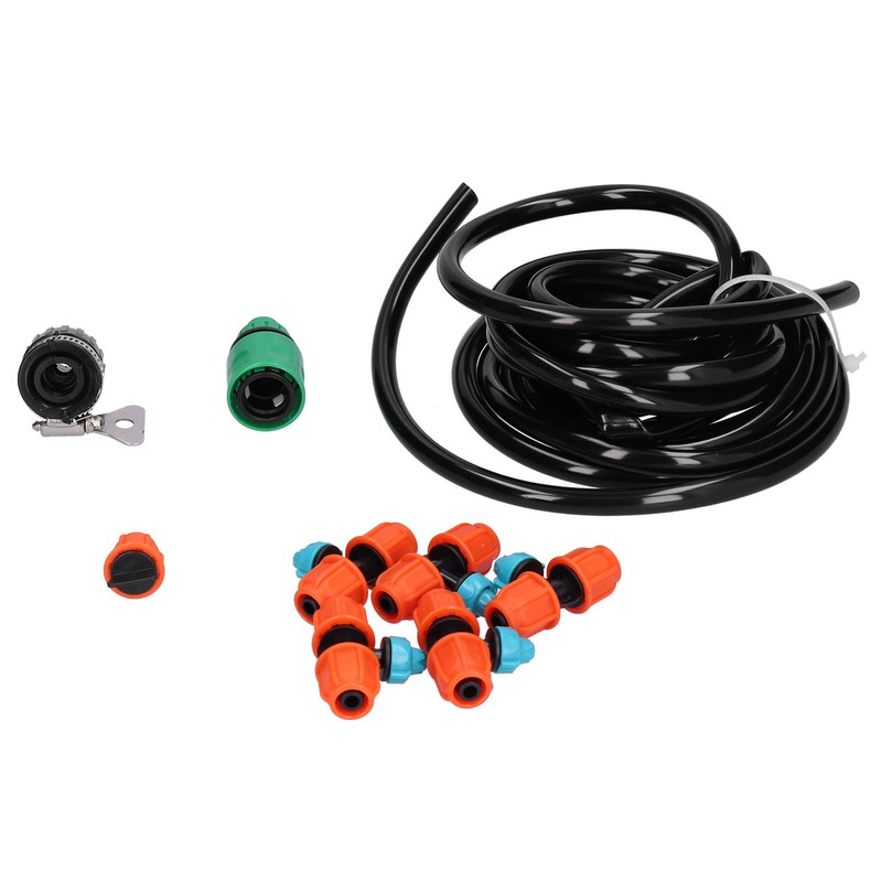 5m Garden Irrigation Kit 9/12 Hose Spray Nozzle Automatic Watering