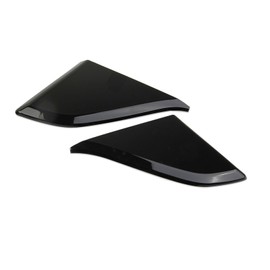 Korlot Glossy Black Side Window Louvers Shades Cover Trim Blinds Accessories for 2021-2025 KIA Sorento