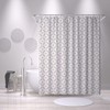 M&W DAS DESIGN Shower Curtain Geometric Abstract Pattern Textile Curtain