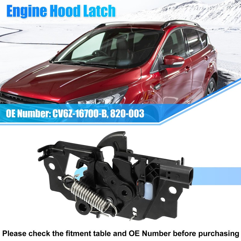 X AUTOHAUX Car Engine Hood Latch Lock for Ford Escape