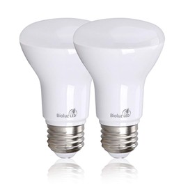 Bioluz LED 2-Pack R20 LED Light Bulbs, 6W = 50W Replacement, 2700K Bright Warm White LED Light Bulbs, 540 Lumens, 90 CRI, Dimmable, Soft White, Indoor/Outdoor, UL Listed, CEC Title 20
