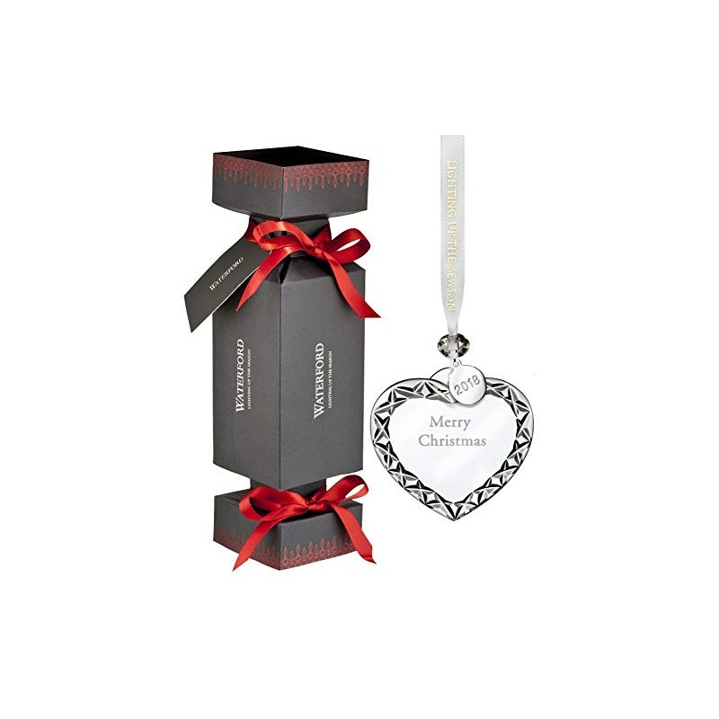 Waterford Cracker w/Heart Merry Xmas Ornament