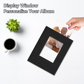 Yopih Photo Album 4x6 52 Pockets Photo Albums with Linen Cover Picture Albums for Family, Wedding, Baby, Photo Book Holds Vertical Pictures Black