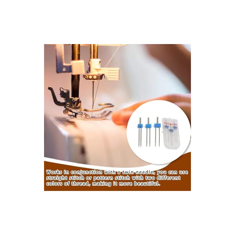 1 Set Twin Stretch Sewing Machine Needles for Brother, Singer
