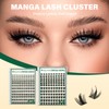 KEYYOU Manga Lash Clusters 8-18mm Fairy Eyelash Clusters Natural DIY