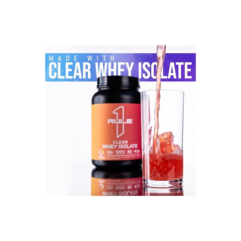 Rule One Proteins Clear Isolate - 20g All-whey Isolate Protein,