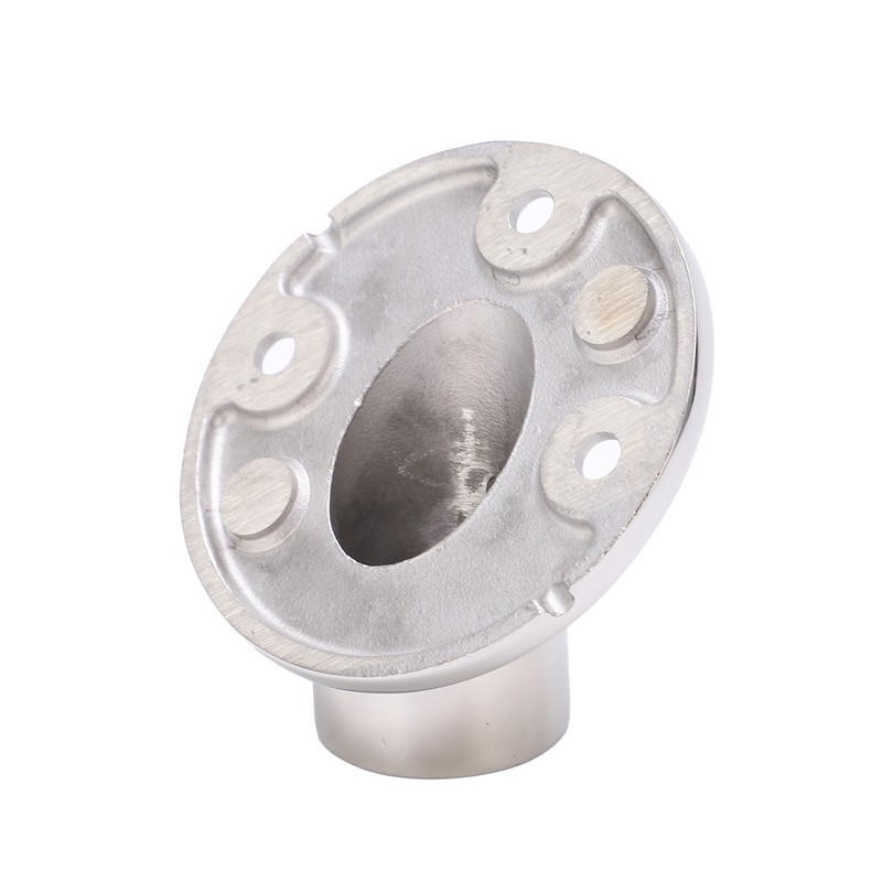 Boat Hand Rail Fitting Stainless Steel 45 Degree Round Base