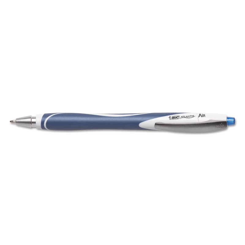Atlantis Air Retractable Ballpoint Pen, Blue, 2/Pack