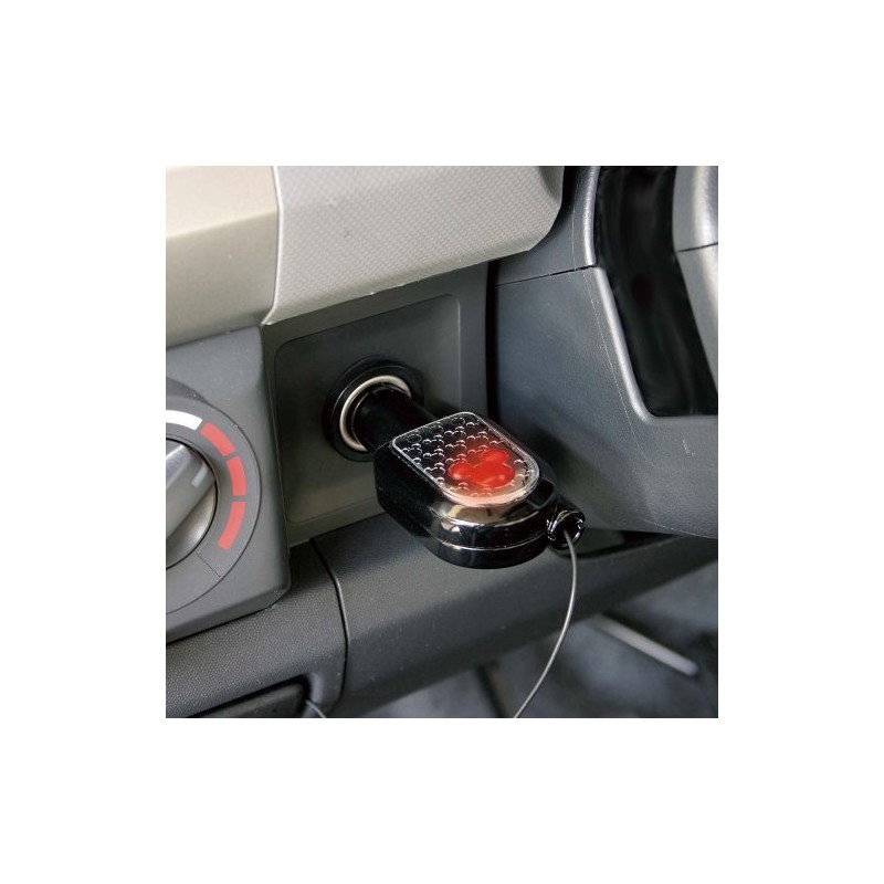 ナポレックス 車用 シガーソケットチャージャー ディズニー DCアダプター ミッキー FOMA/SoftBank au ブラック USB