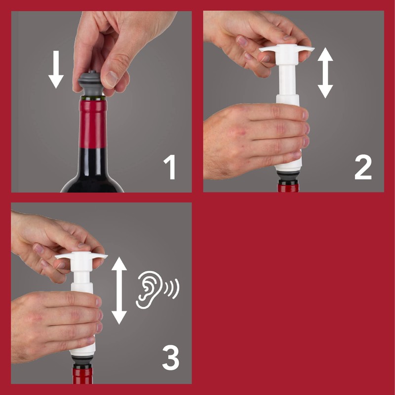 Vacu vin V-15 with 1 Stopper (Blister Pack)