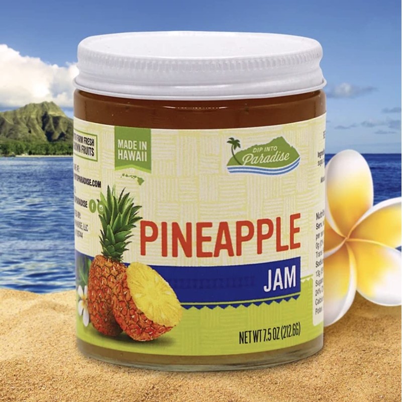 Dip Into Paradise Gourmet Pineapple Jam, Made in Hawaii, Dip