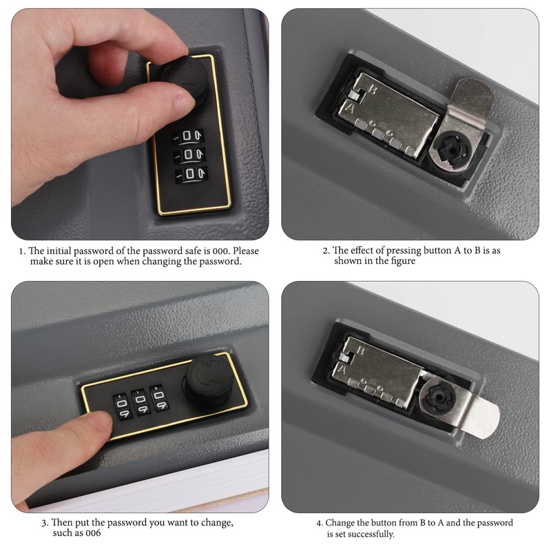 Foreverup Book Safe with Combination Lock, Book Safe, 24 x