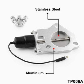 TOTMOX 2.5 Inch Electric Exhaust Valve Downpipe Systems Remote Control for Petrol Engine