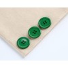GANSSIA 1 Inch (25mm) Round Flatback Buttons Sewing Dark Green