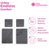 CASA COPENHAGEN® Luxuria 4Pcs Queen Sheet Set- Designed in Denmark,