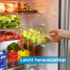 Herrfilk Fridge Organiser, Set of 2, Transparent, Stackable Storage Box