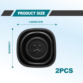 Icyhaws 2PCS Headlight Cover, 2.36-3.74" Car Front Lighting Bulb Dust Cover, Universal Rubber Waterproof Flame Retardant Protective Cover for Most Cars, Trucks and Vans