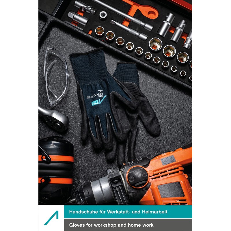 ACE ProGrip Work Gloves - 3 Pairs of Protective Gloves