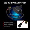 2pcs/set LED Resistance Decoder Anti Interference Anti Flicker Lamp Hoods