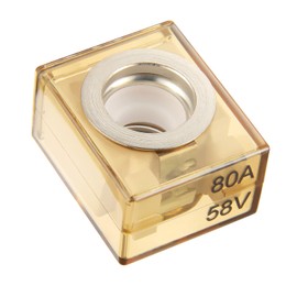 BOJACK Terminal Fuse 80A Marine Rated Battery Fuse (MRBF) 58V DC Max IP66 Waterproof for the Circuit Protection of Automobiles RVs Cranes Ships Charging Piles (80 Amp)